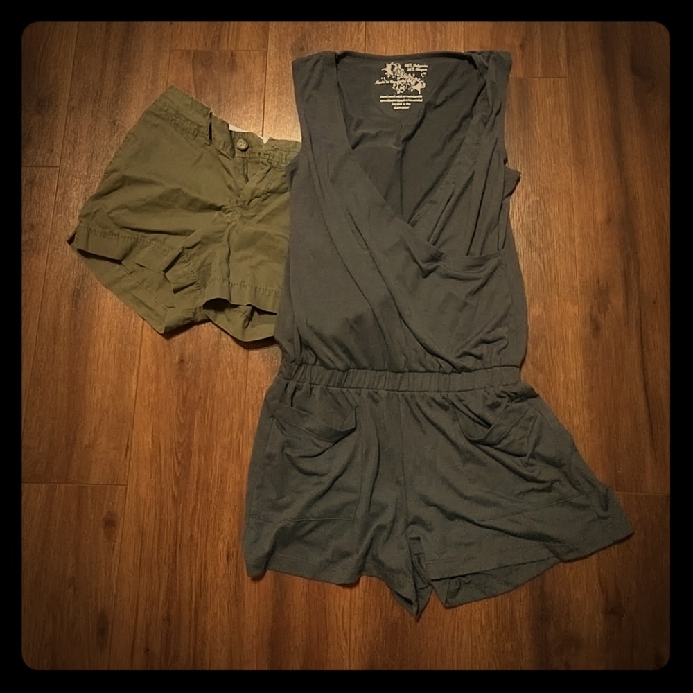 Shorts and romper
